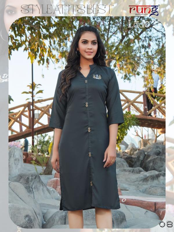 Rung Lado 21 Beautiful Rayon Kurti